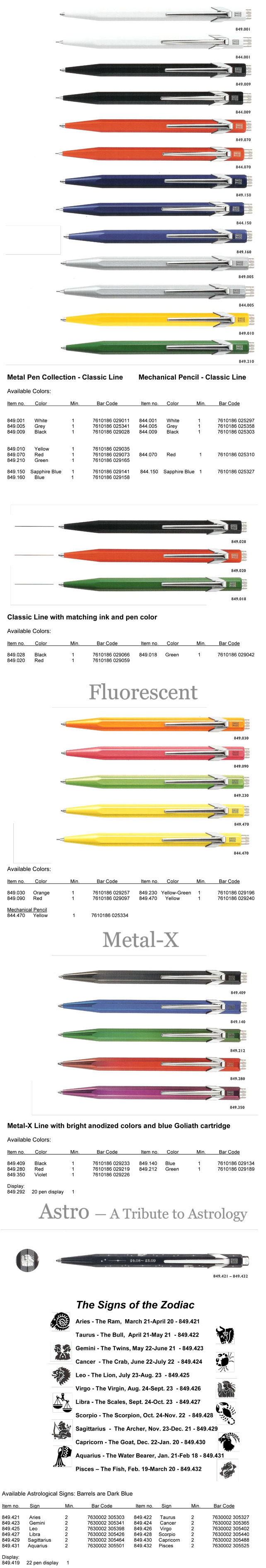 pens and pencils