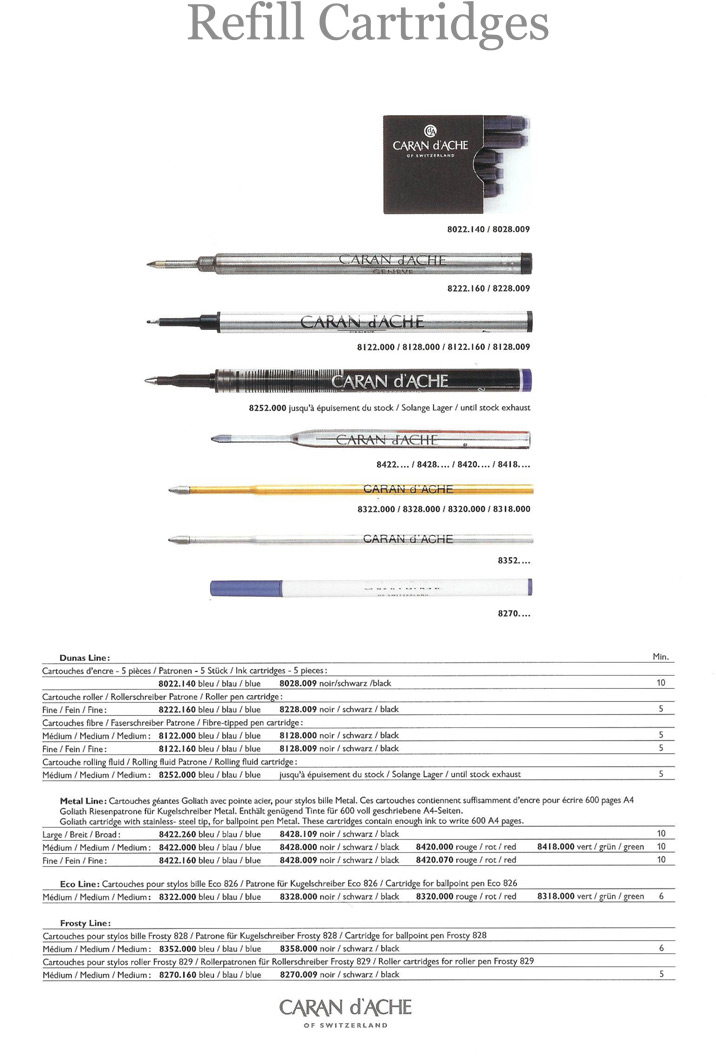 refill cartridges